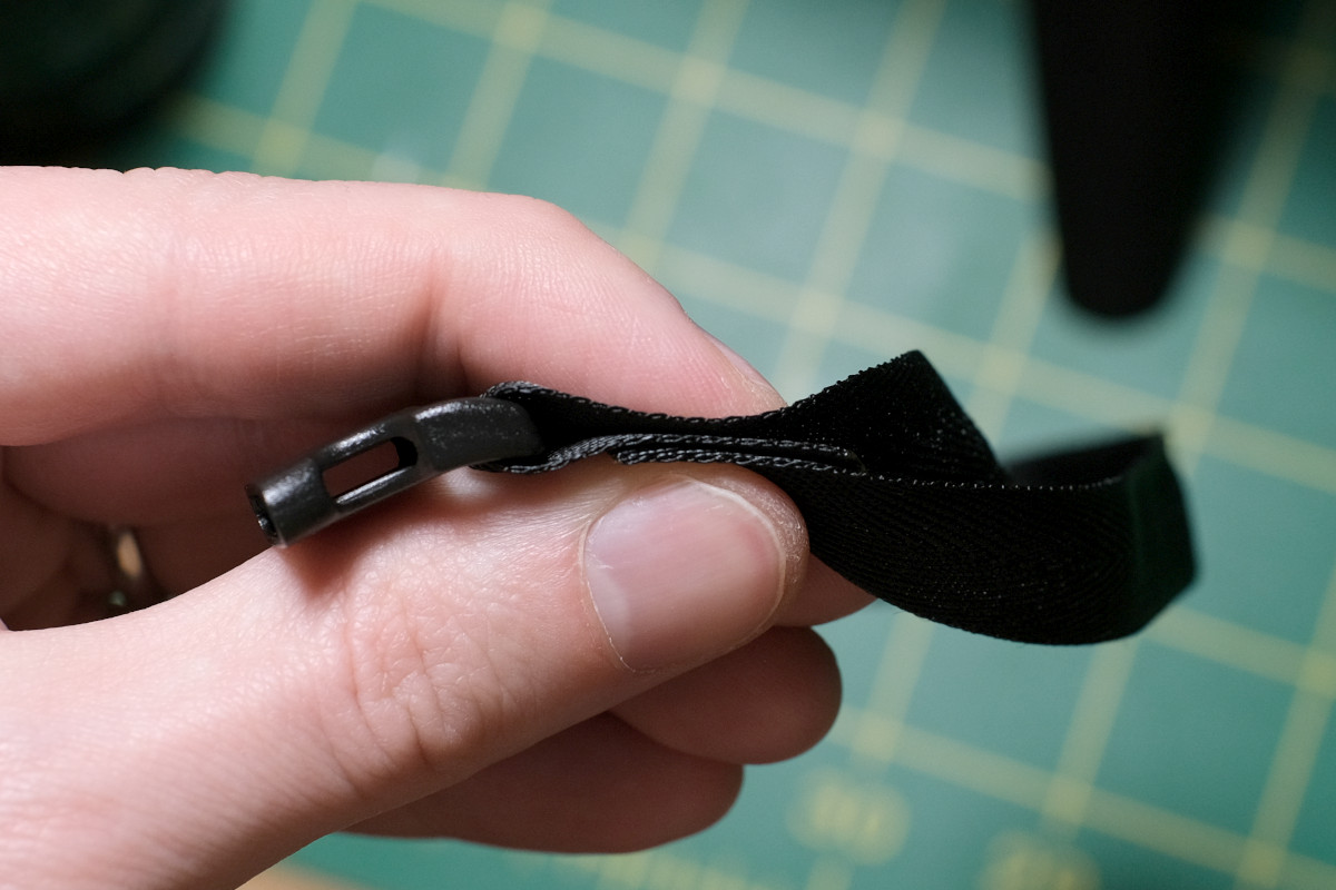 photo of making a loop through the buckle