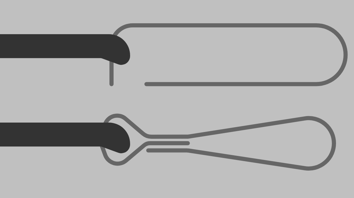 illustration of making a loop through the buckle
