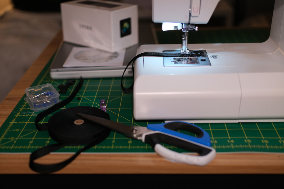 sewing project with nylon webbing